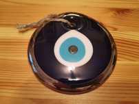 Amuleta Ochiul turcesc magic, diametru 11 cm, sticla