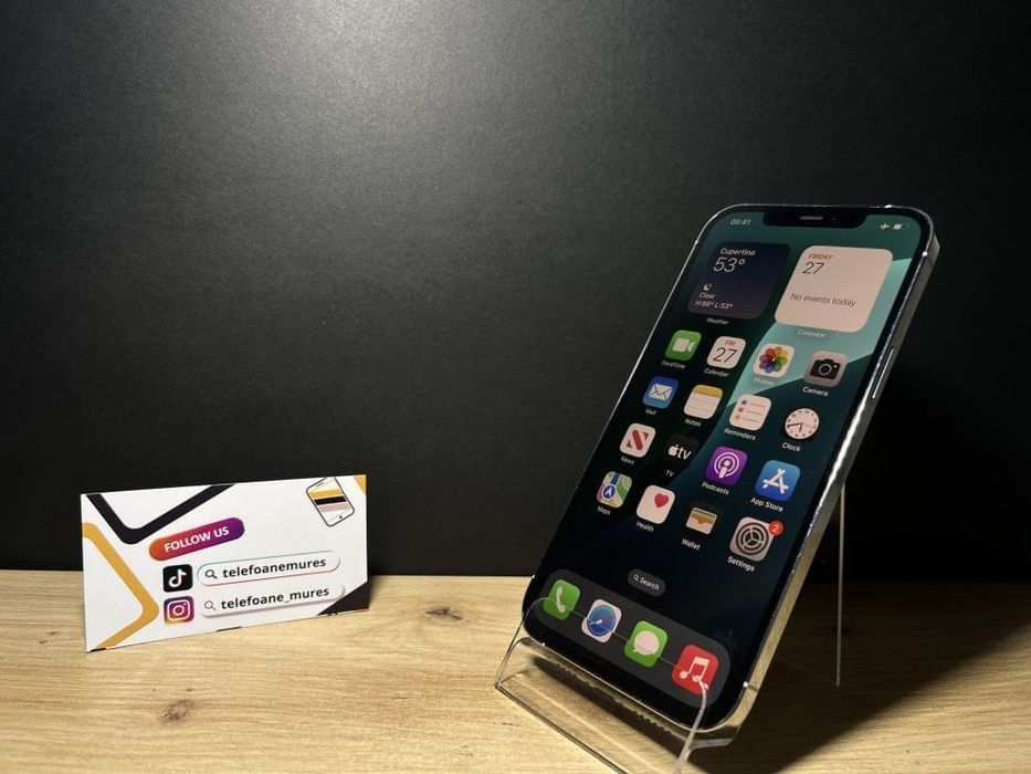 iPhone 12 Pro Max 128Gb Silver 3 ani garanție, Telefoane Mureș