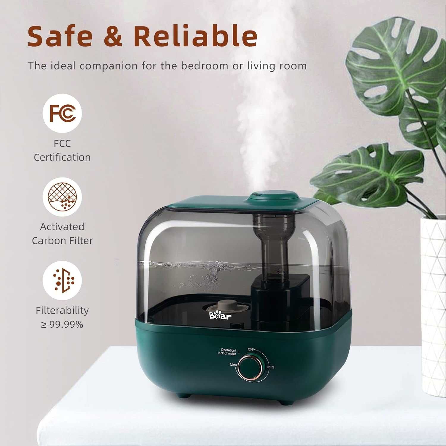 Umidificator si Aromatherapy Bear 5L,Verde sau Alb, REDUS de la 300RON