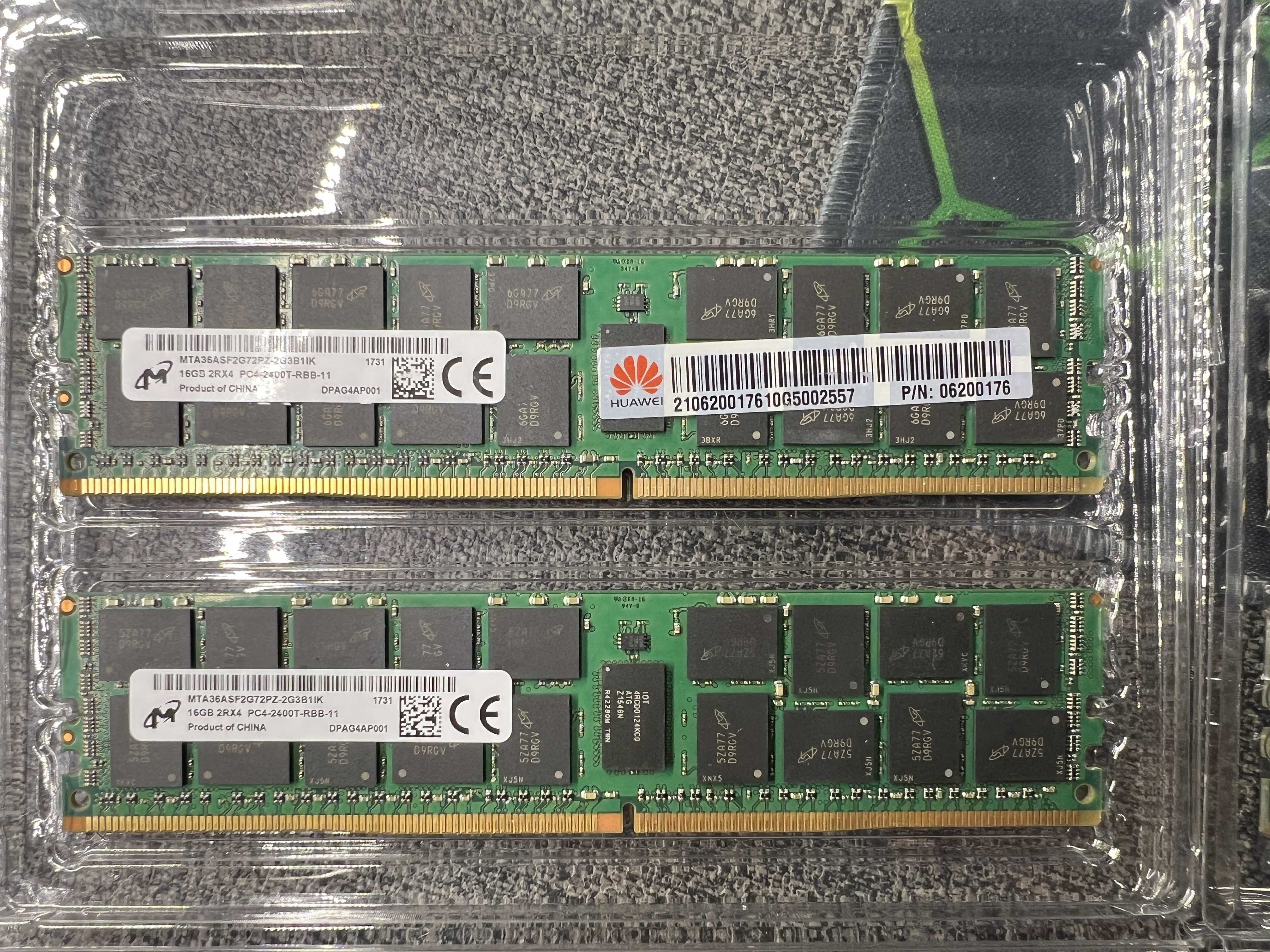 Оперативная память DDR4 ECC RDIMM серверного типа.