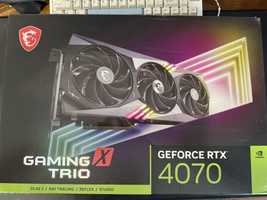 Placa Video MSI nVidia RTX 4070 Gaming X Trio