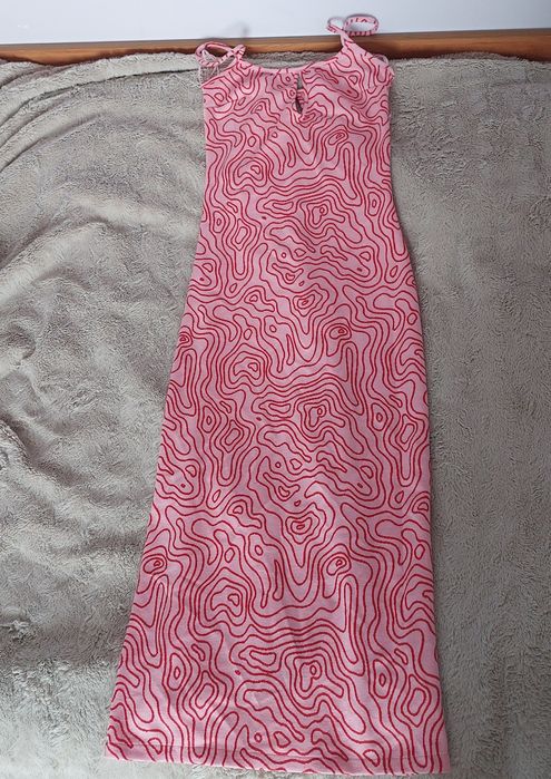 Дълга розова рокля Zara (нова)