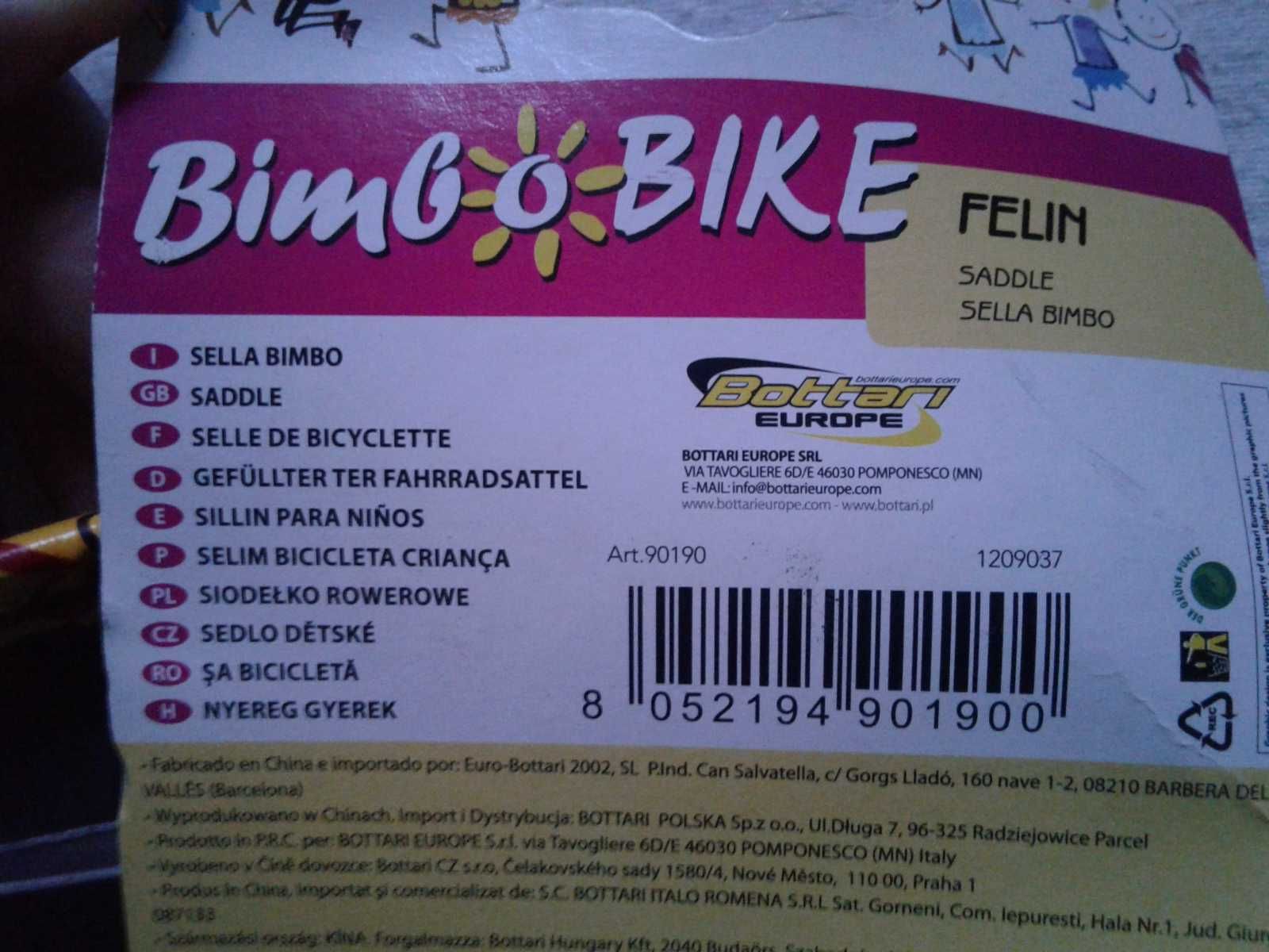 Sa bicicleta copii, BimboBike, noua, eticheta, Bottari