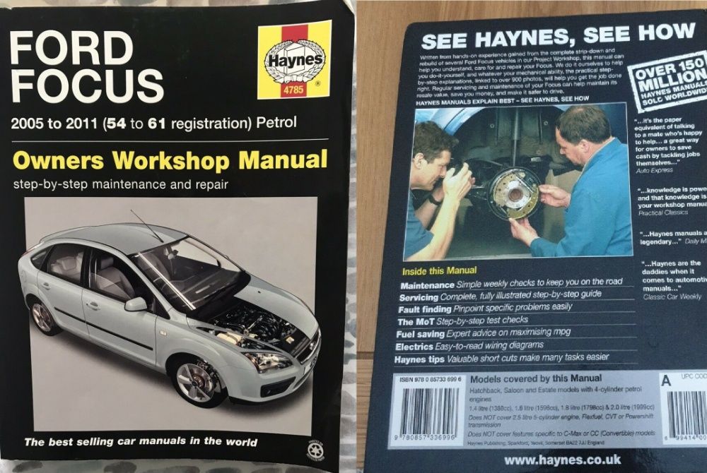 Manuale auto Haynes Ford Focus anii 2001-2014