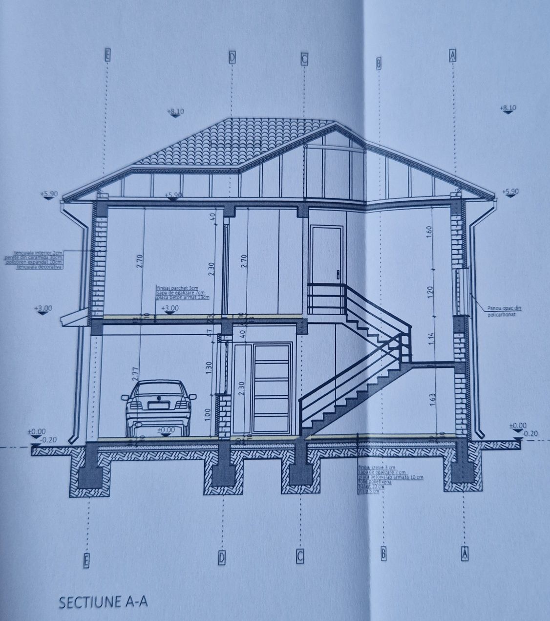 Casă P+1, teren 850mp, suprafață utilă 165mp