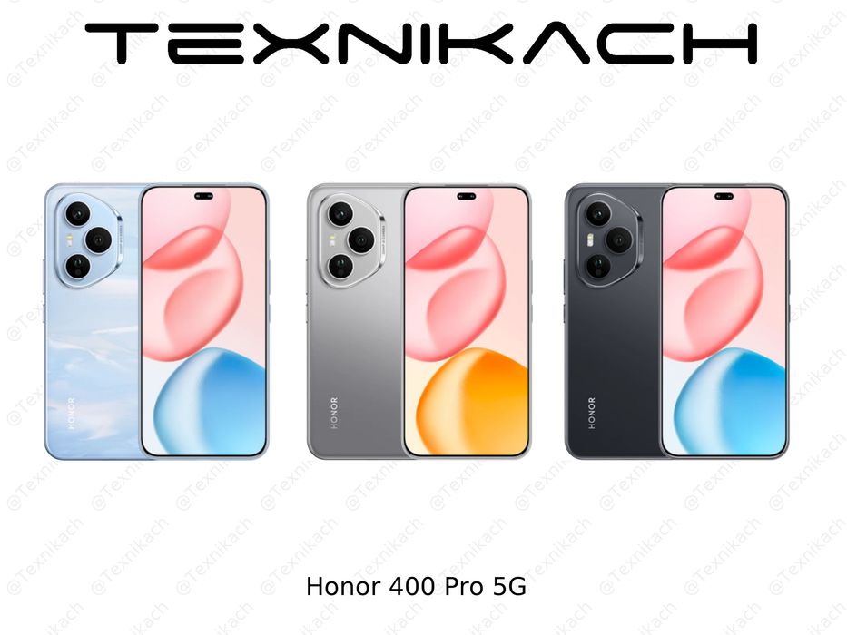 Новый • Honor 400 Pro 5G • 12/512Gb • Midnight Black • Gray • Доставка
