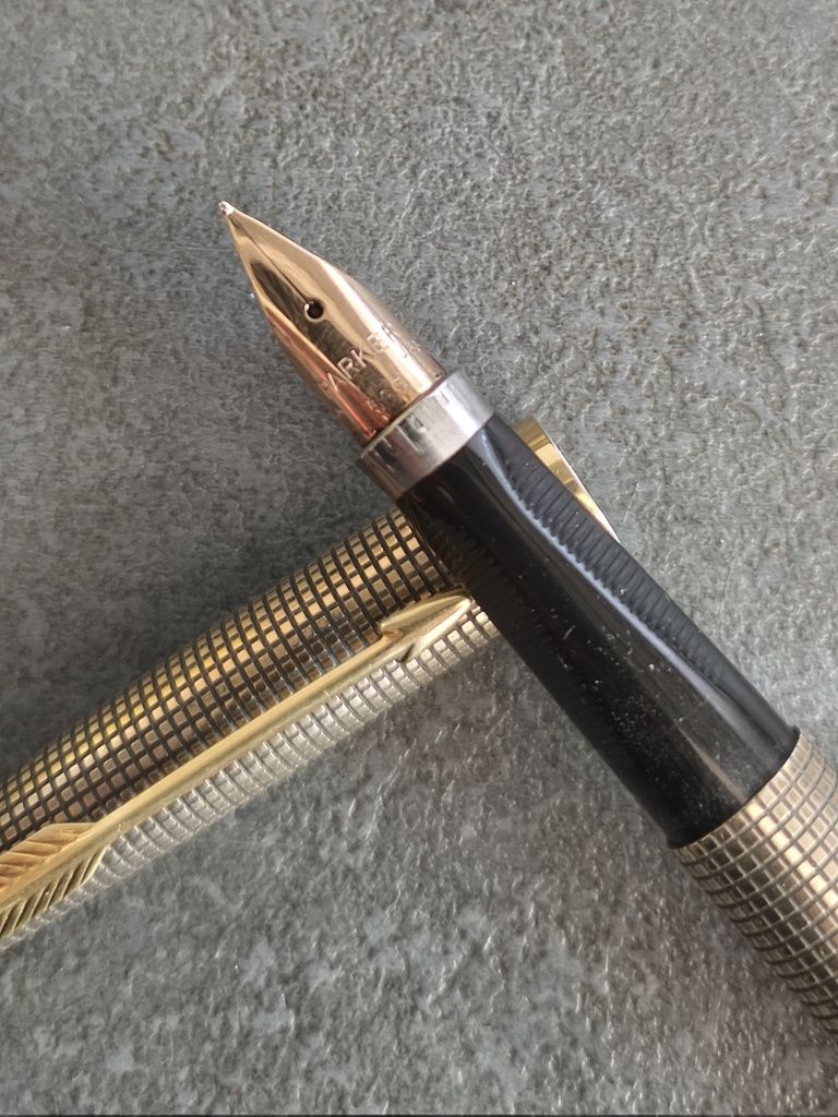 Stilou argint Parker 75 Cisele Vermeil