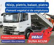 Piatra drum,nisip sapa,balast(clinceni,domnesti,ciorogarla)