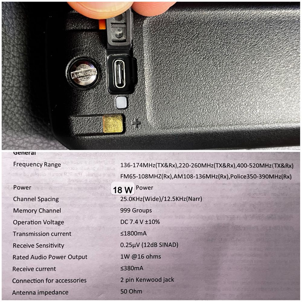 BAOFENG UV21 PRO V2 15w 9800 mah USB C радиостанция последен моде 2024