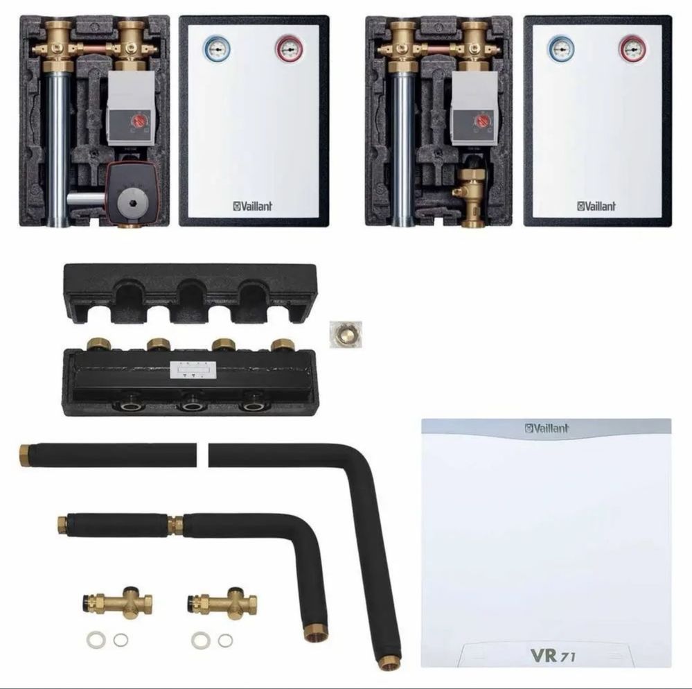 Grup de pompare Vaillant cu valva 3 cai si pompa