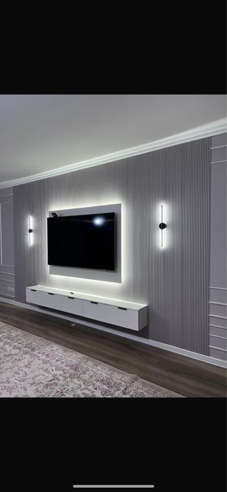 Tv zona 120 myn tenge. Тв зона от 120 тыс т. зеркала с тумбой