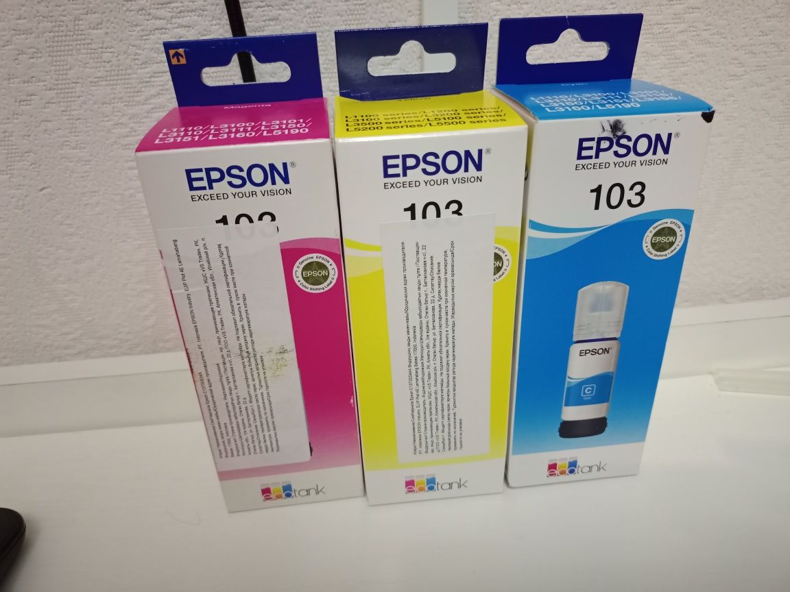 Краска , чернила 103 для принтера Epson