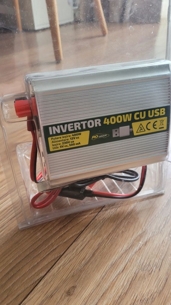 Invertor 400w cu usb pentru auto