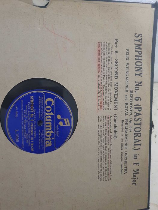 Album cu 5 placi vinil Simfonia nr. 6 Pastoral (Beethoven)