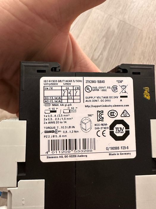 Releu safety Siemens