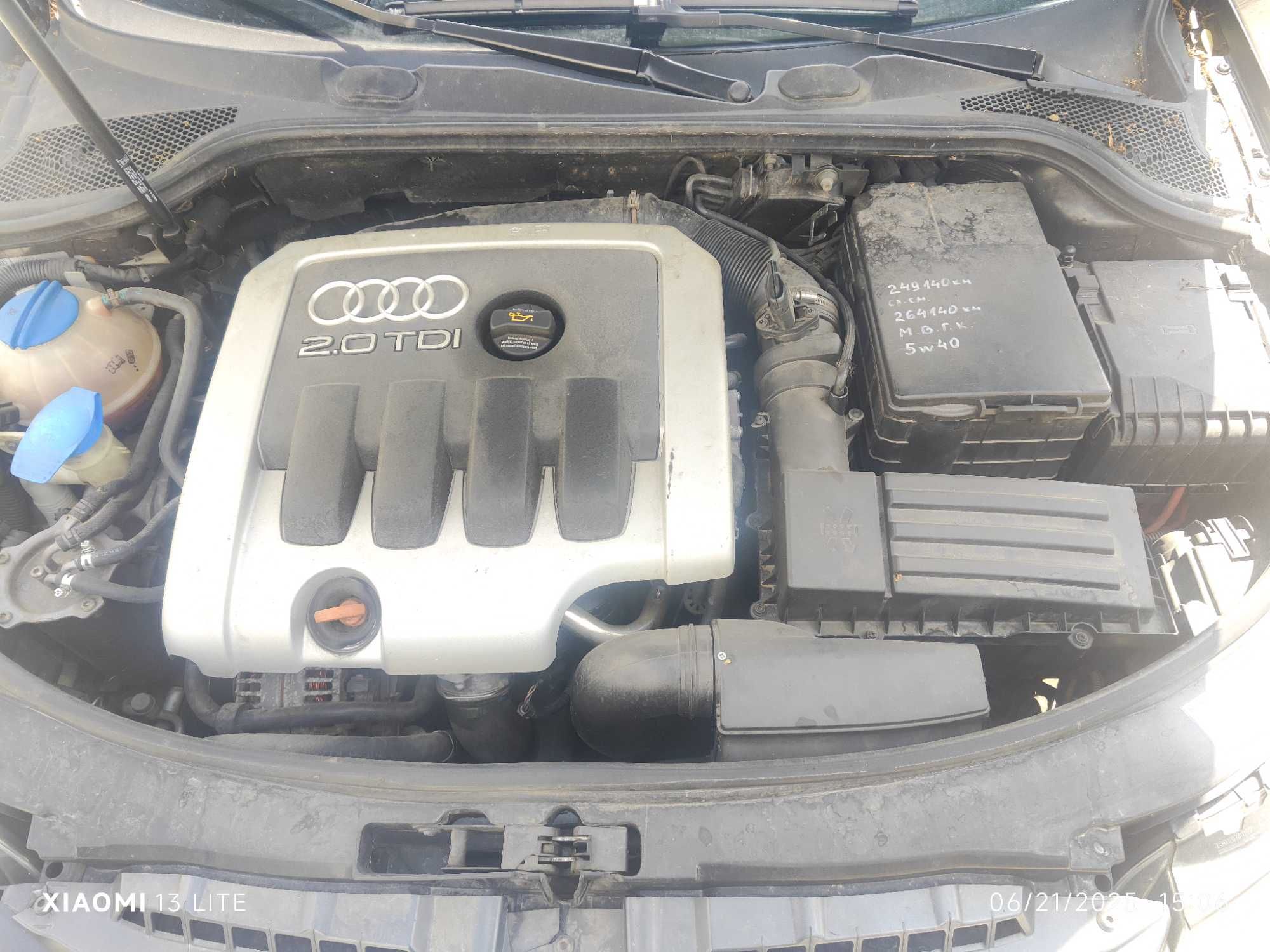Audi A3 2.0 TDI 2005 , 140 к.с. в запазено състояние, регистрирана