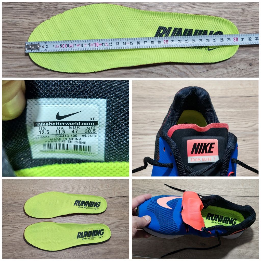 Adidași NIKE Zoom Elite 7, pantofi sport, alergare, mărimea 47 EU