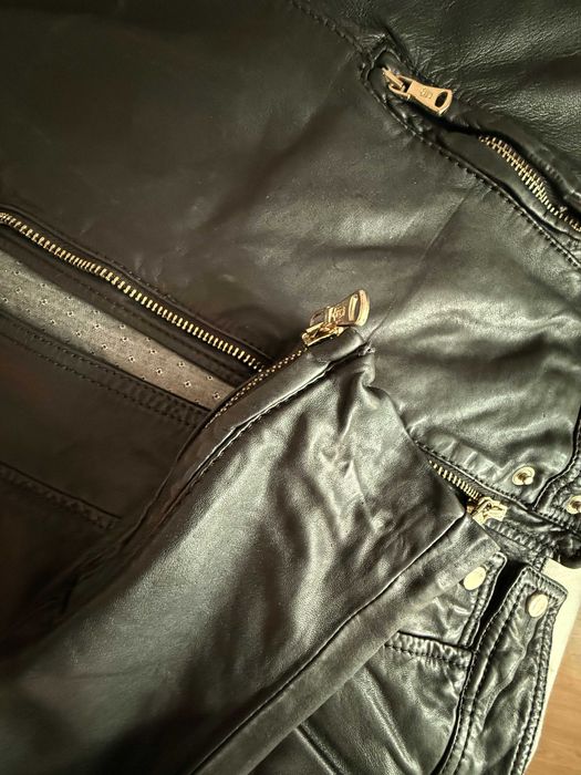 Geaca de piele Massimo Dutti