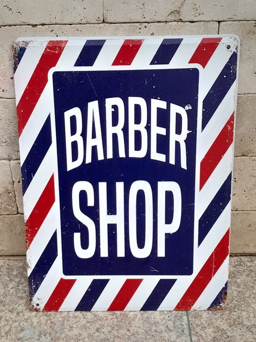 Reclama din metal,  Barber Shop,  40 / 30 cm