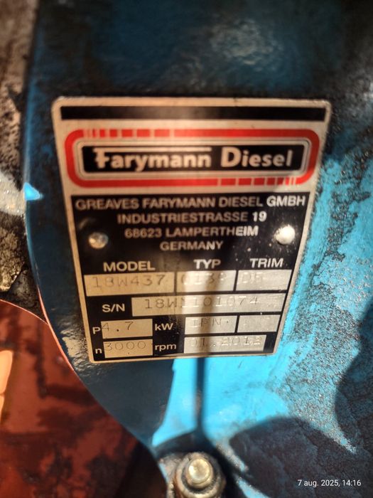 Motor barca an 2012 4.7 kWh