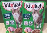 Kitekat/Китикет влажный корм для кошек 28шт/упак 135тг/пачка