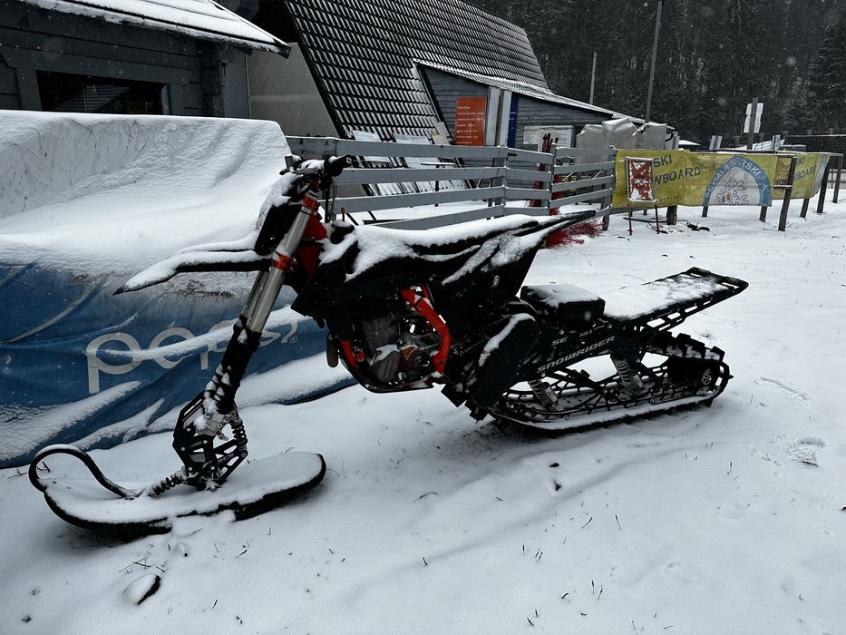 Snowbike/snowmobil KTM SXF450 SixDays kit senila Snowrider SE 137’ PRO