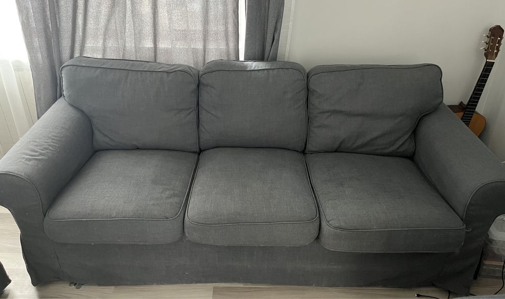 Триместен диван Ektorp IKEA + 2 кресла