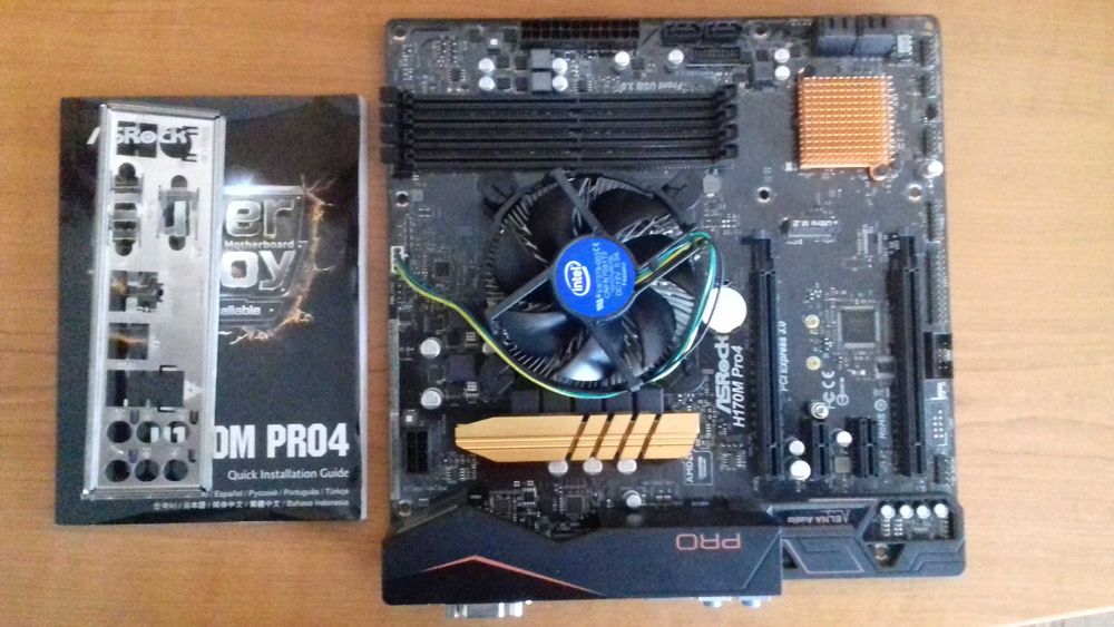 Kit ASRock H170M PRO4 cu procesor Intel Celeron G3930 si cooler