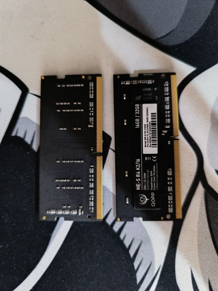 Оперативная память для ноутбука DDR4 3200 мгц 2x16 ГБ