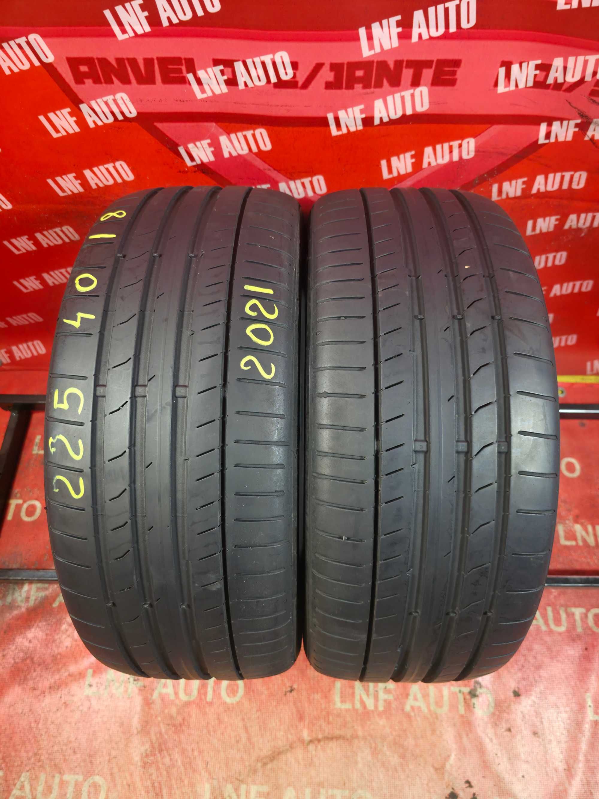 Anvelope de VARA - 225/40/18 - Continental - 5.82 MM - DOT 2021 !