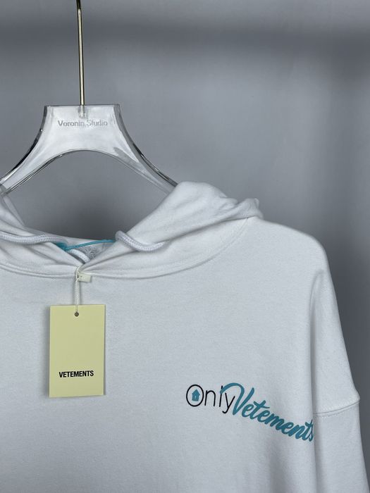 Vetements «OnlyVetmo» White Hoodie | Hanorac Vetements