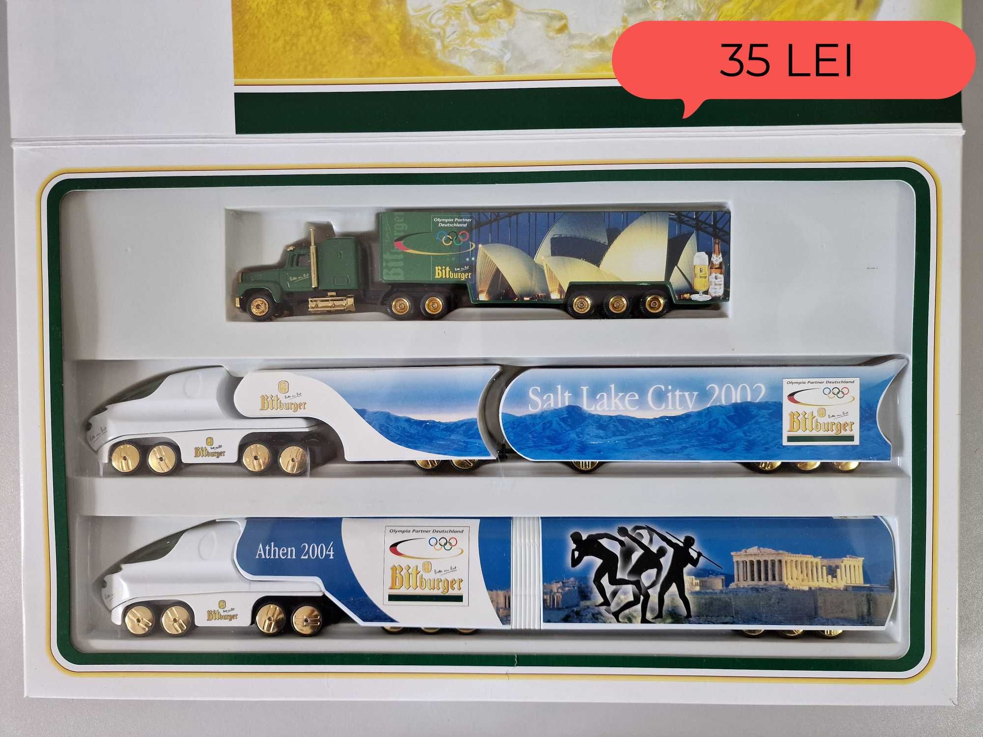 Seturi camioane de jucaie, scara 1:87, aprox 19 cm lungime