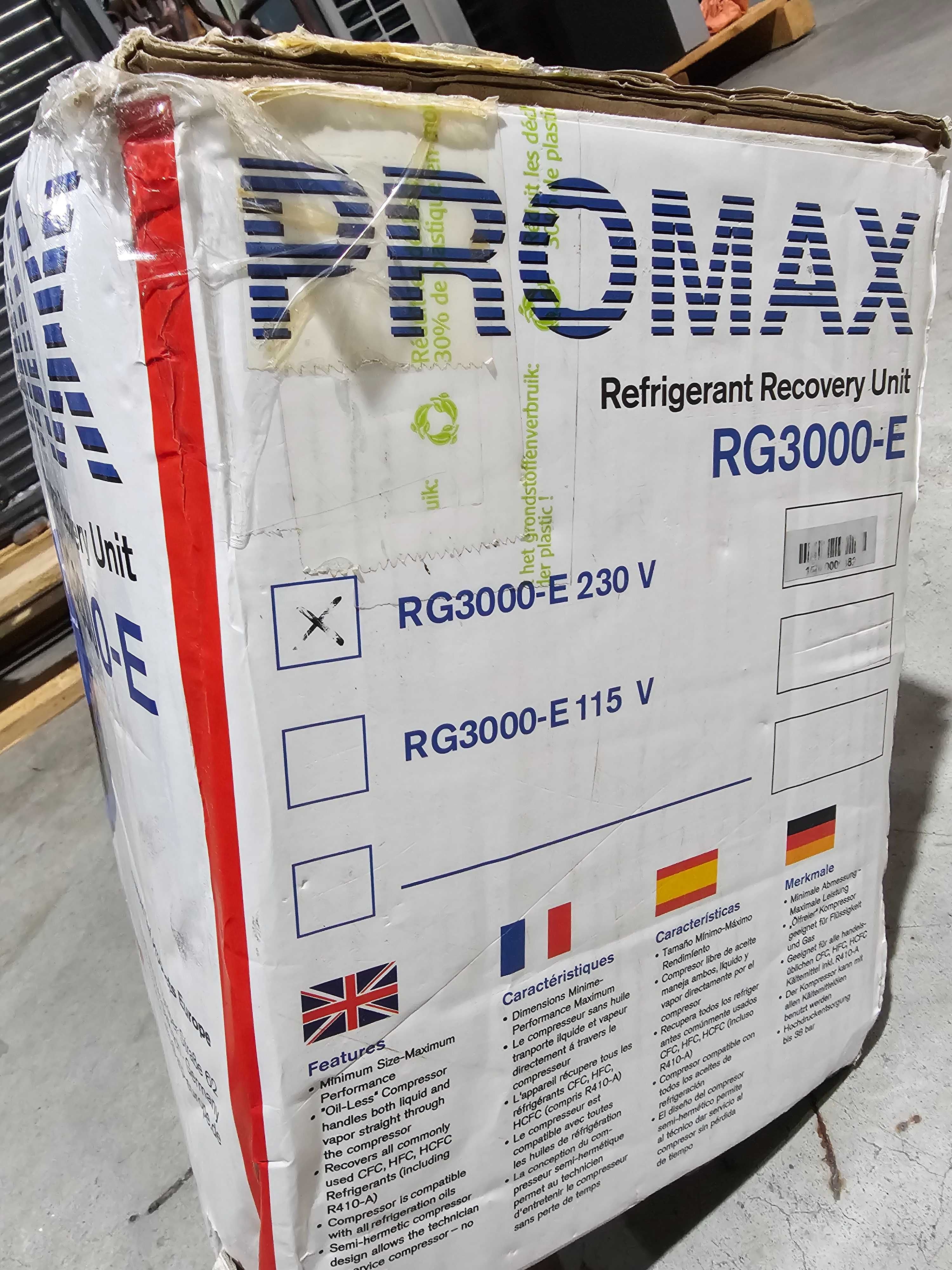 Станция за изтегляне на фреон Promax RG 3000-E - за R32 и R1234y