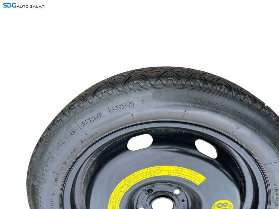 Roata Janta Tabla Rezerva Slim T145 80 18 R18 Continental Volkswagen Tiguan 5N 2007 - 2015 Cod 5N0601027E 5N0601027A [K0823]