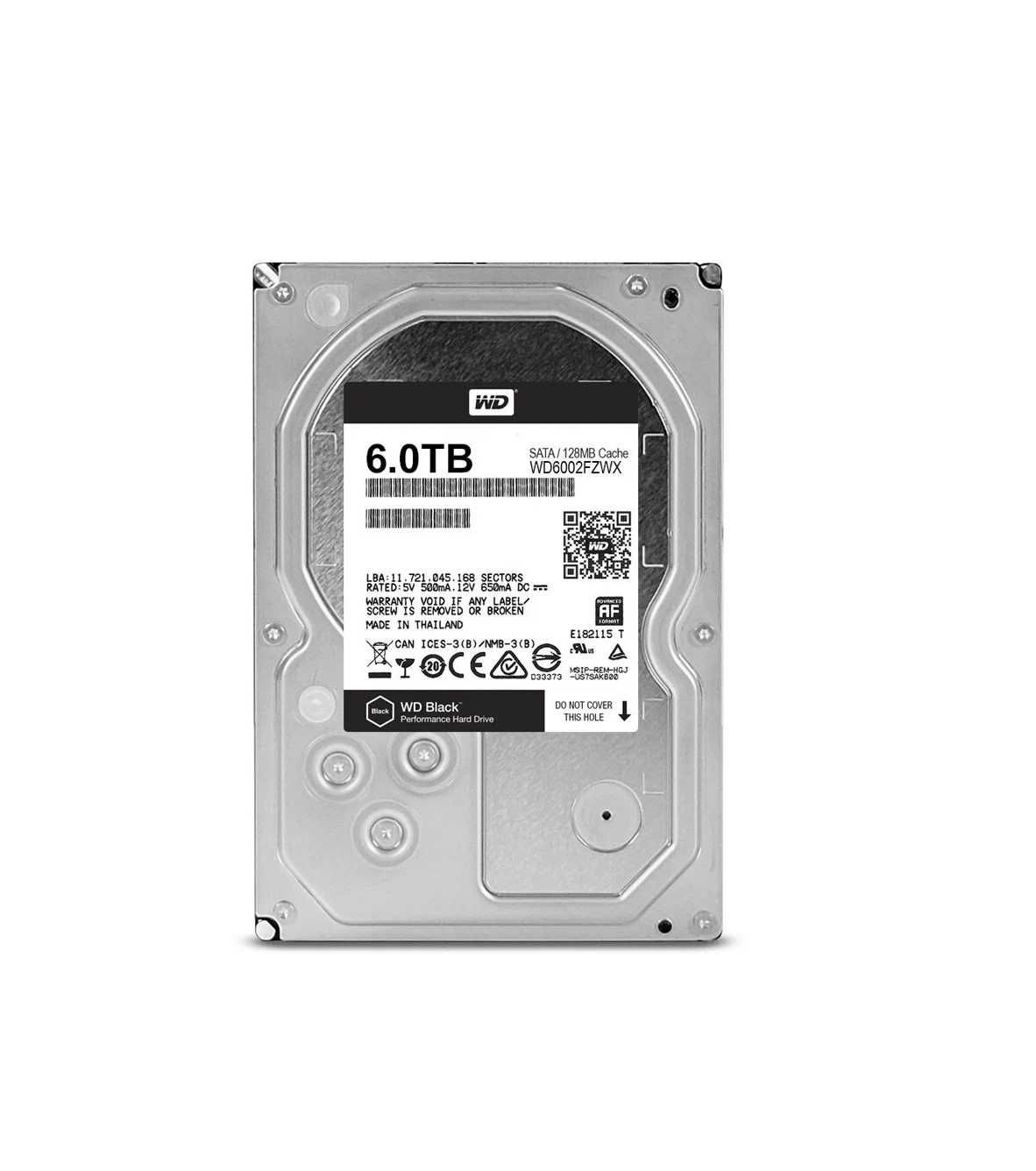 | Жесткий диск HDD 6TB WD BLACK WD6004FZWX 128 MB, SATA III 7200 rpm