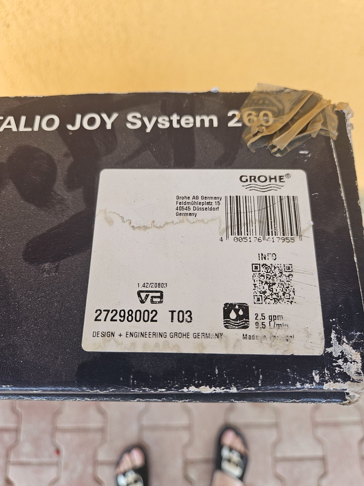 Grohe vitalio Joy System  260 (făraă bateria termostatică)