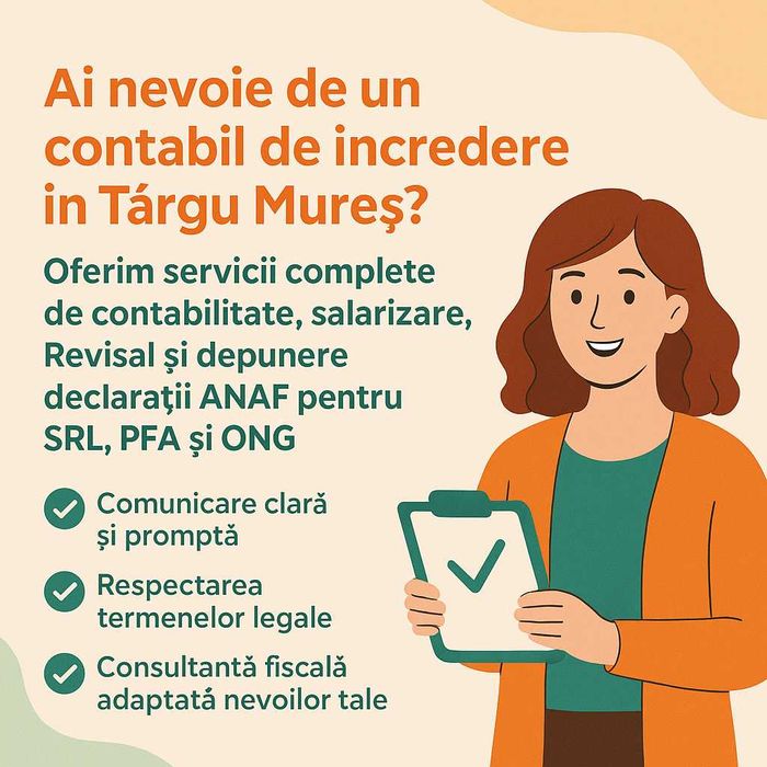 Servicii contabilitate, salarizare, Revisal , declaratii ANAF Mures