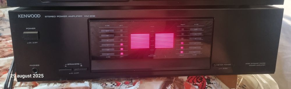Amplificator putere Kenwood Km-208, 2×150w/8 ohmi