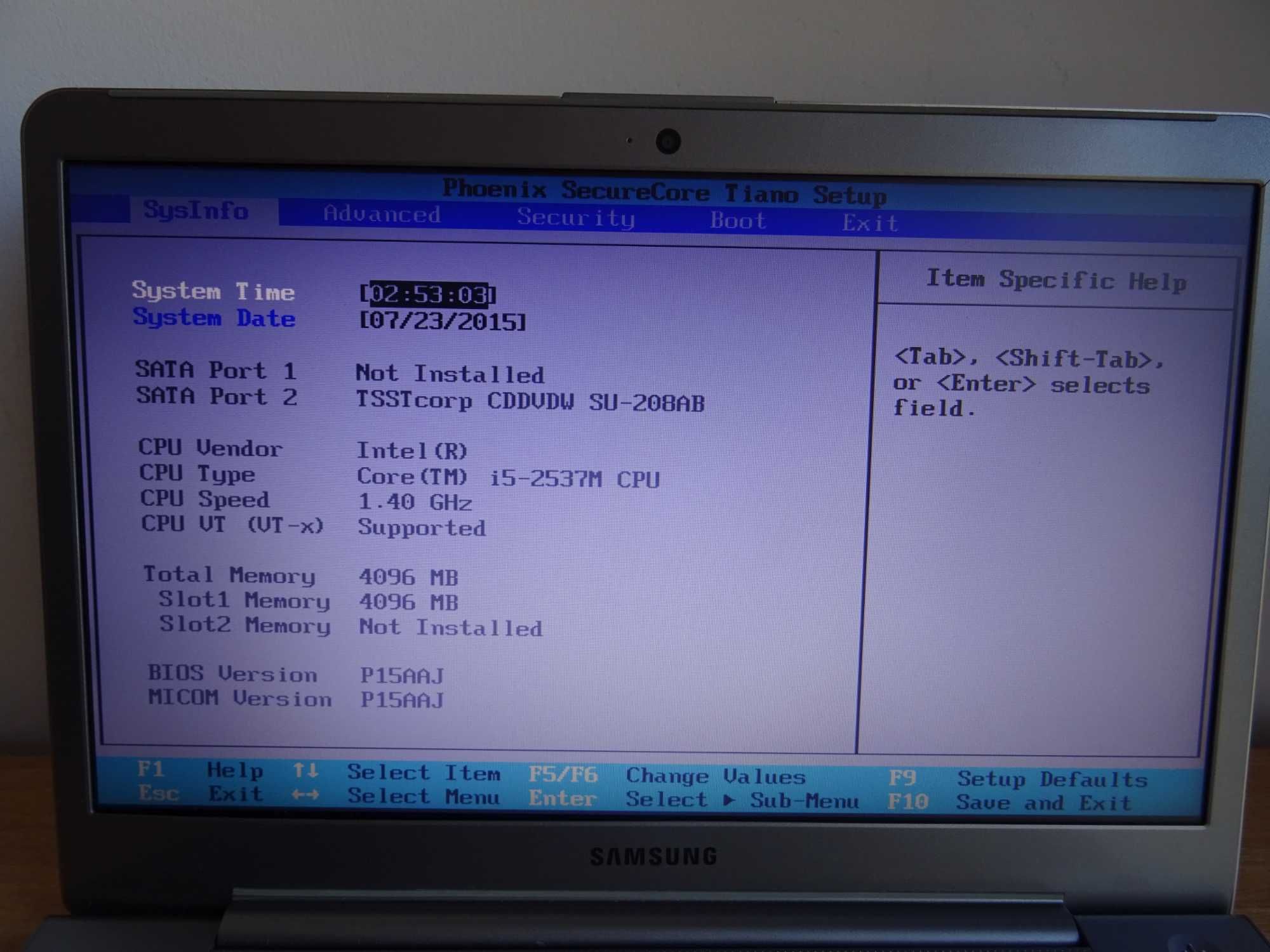 laptop SAMSUNG 530u i5 dezmembrez