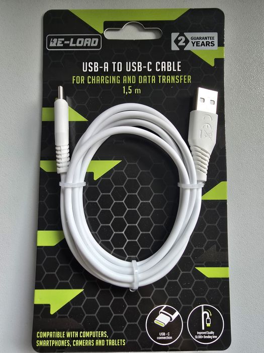 USB-A to USB-C cable 1,5m 100buc