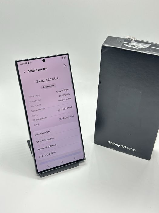 Samsung Galaxy S23 ULTRA - 256Gb - Impecabil - Ciobitura sticla