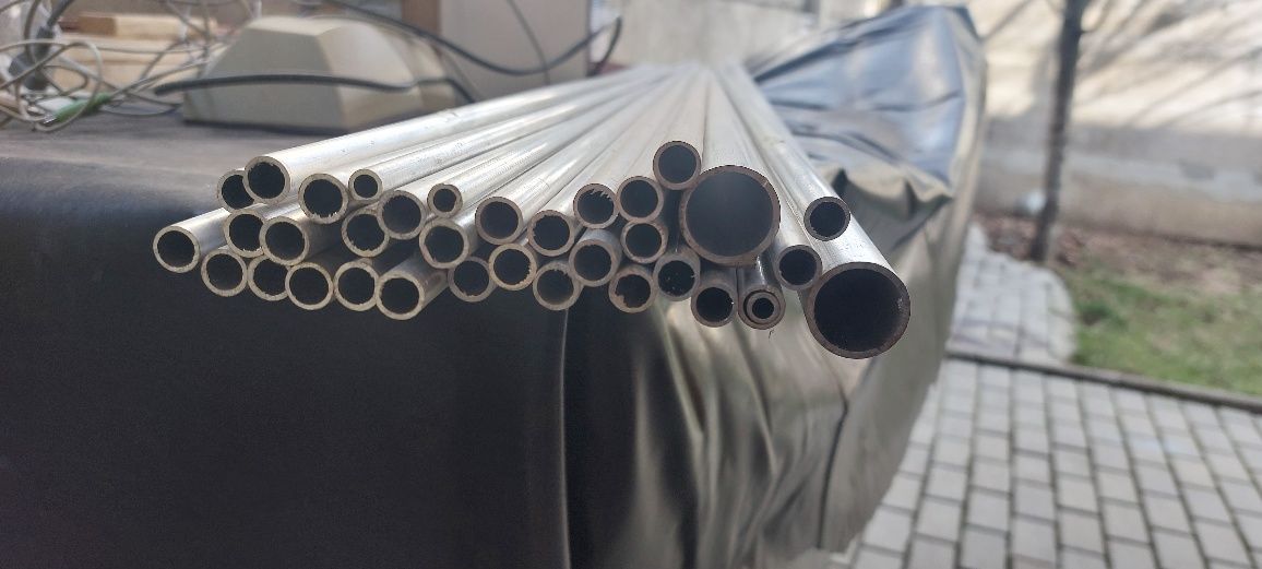 Țeavă aluminiu 7, 10, 22 mm lungime 150 cm