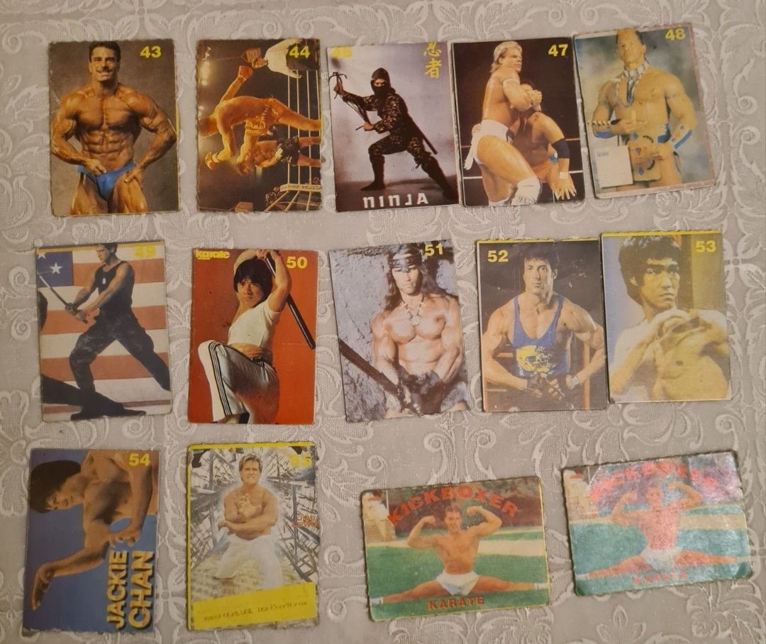 Kickboxer Karate Cartonase Suprize Guma Vechi De Colectie Turbo