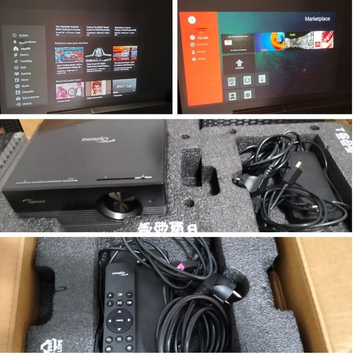 4buc ochelari 3d dlp activ optoma  nou+Optoma uhl55 Uhd 4k smart