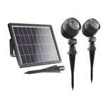 Set 2 Spoturi solare pentru grădină, alimentate de energie solară