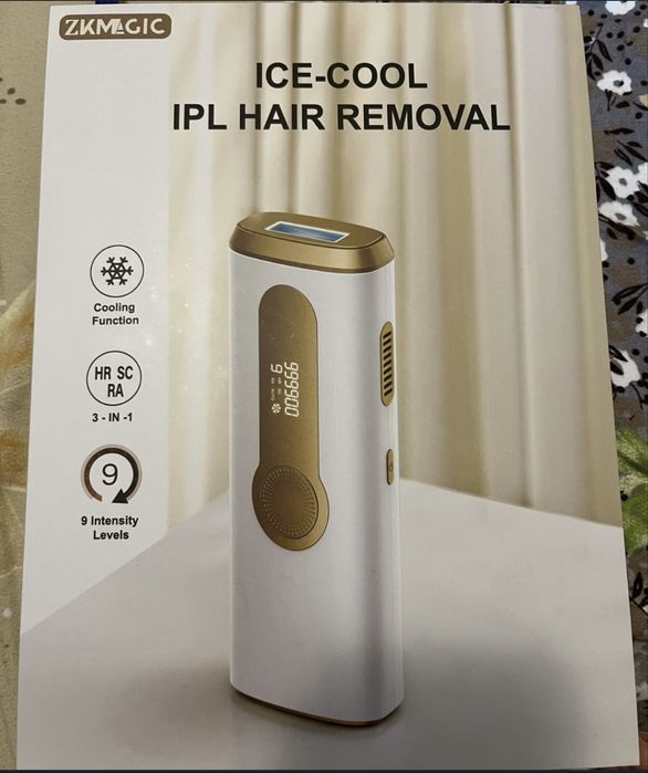Epilator IPL ZKMagic cu funcție de răcire, 9 trepte, 3 funcții – Nou
