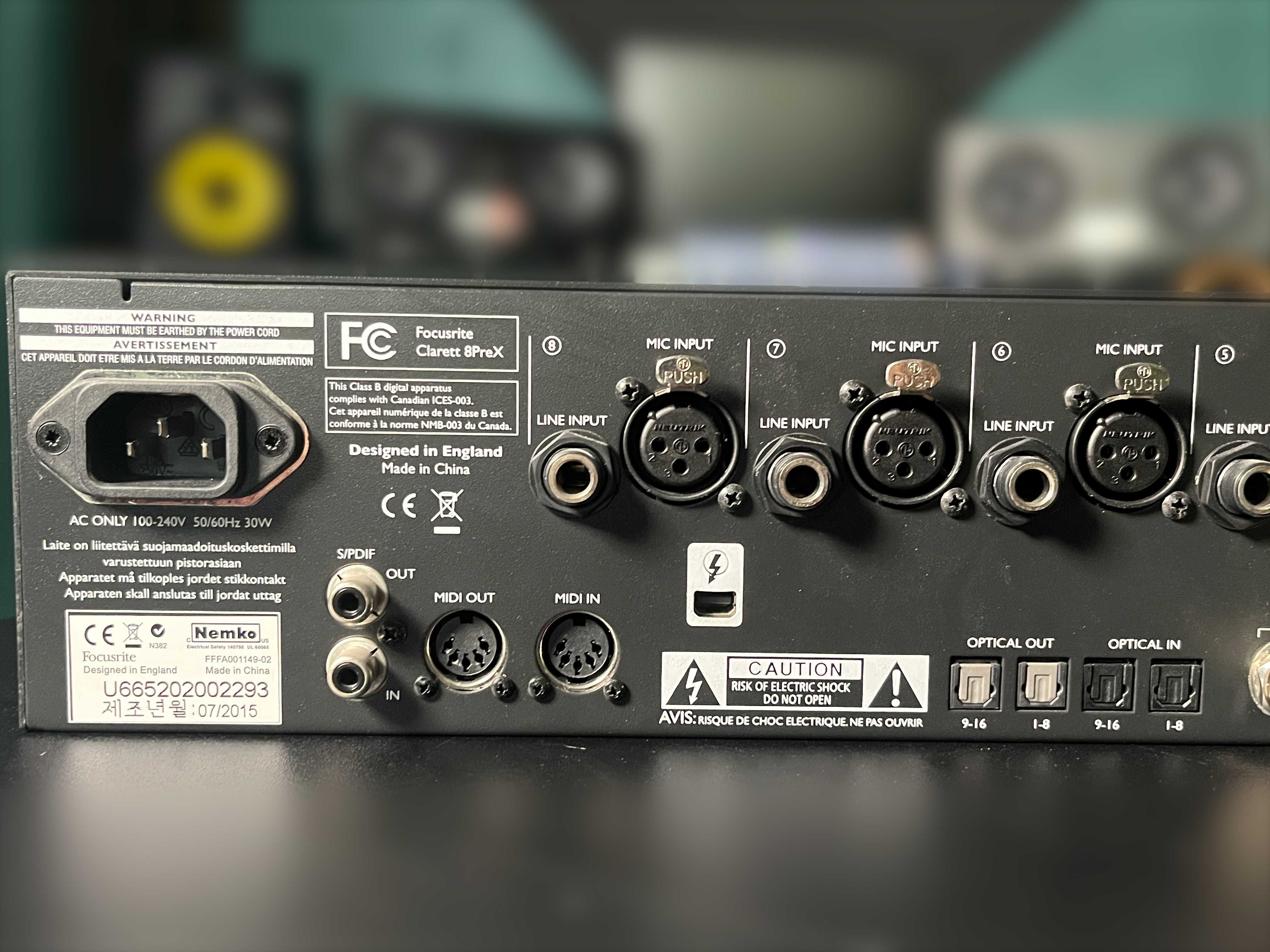 Focusrite Clarett 8Pre X