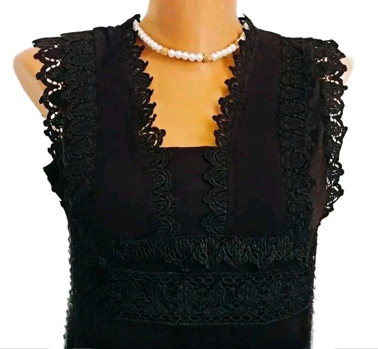 Rochie neagra, lungă, S