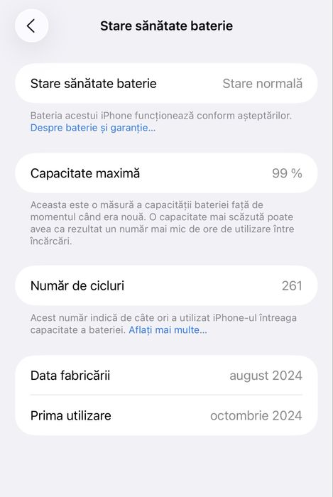 Iphone 16 Pro Max 256GB Natural Titanium Garantie 98% baterie