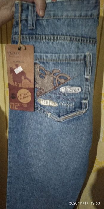 Джинсы мужские, хлопок  сто процентов